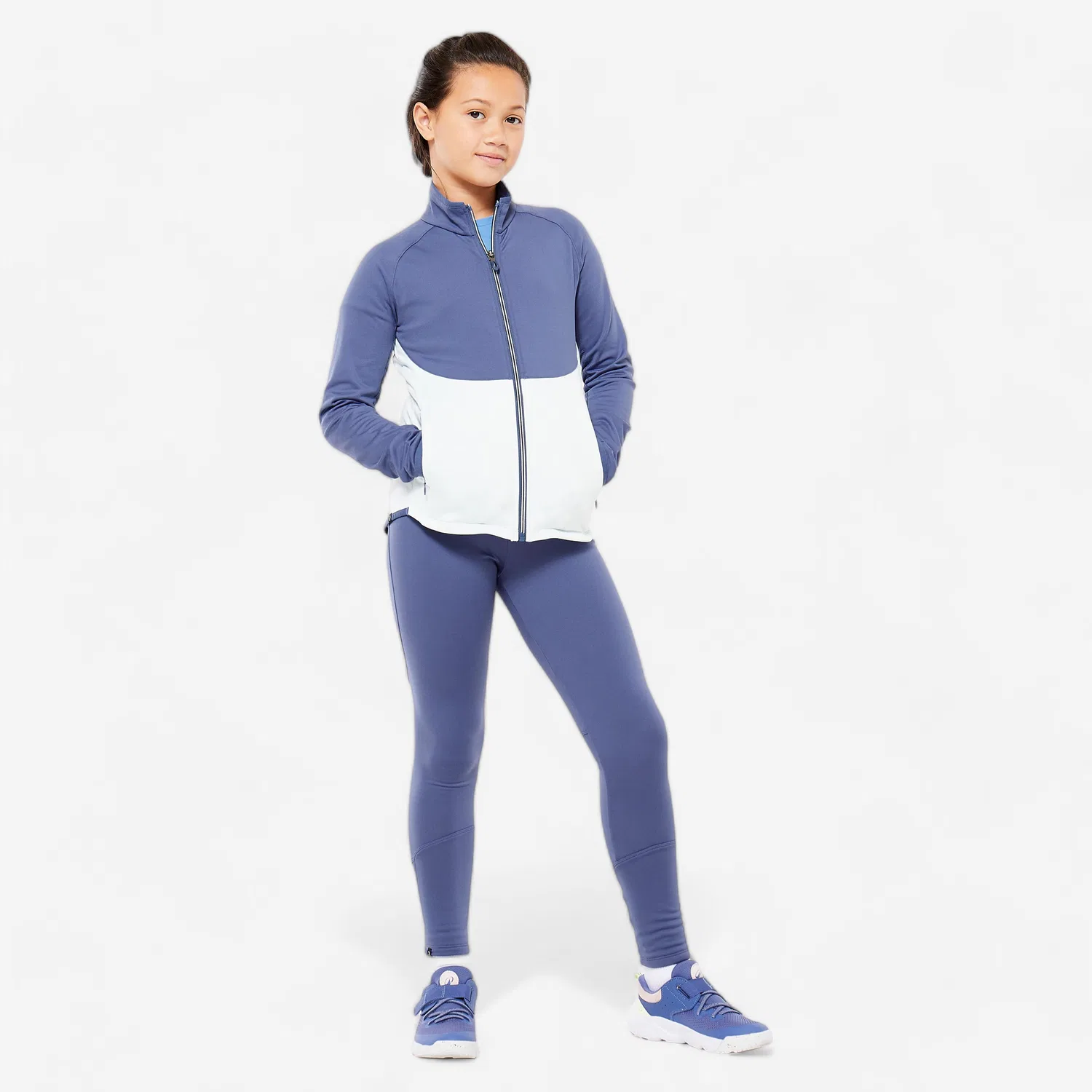 Детский спортивный костюм с длинным рукавом Decathlon, Kometblau / Zartes Grun