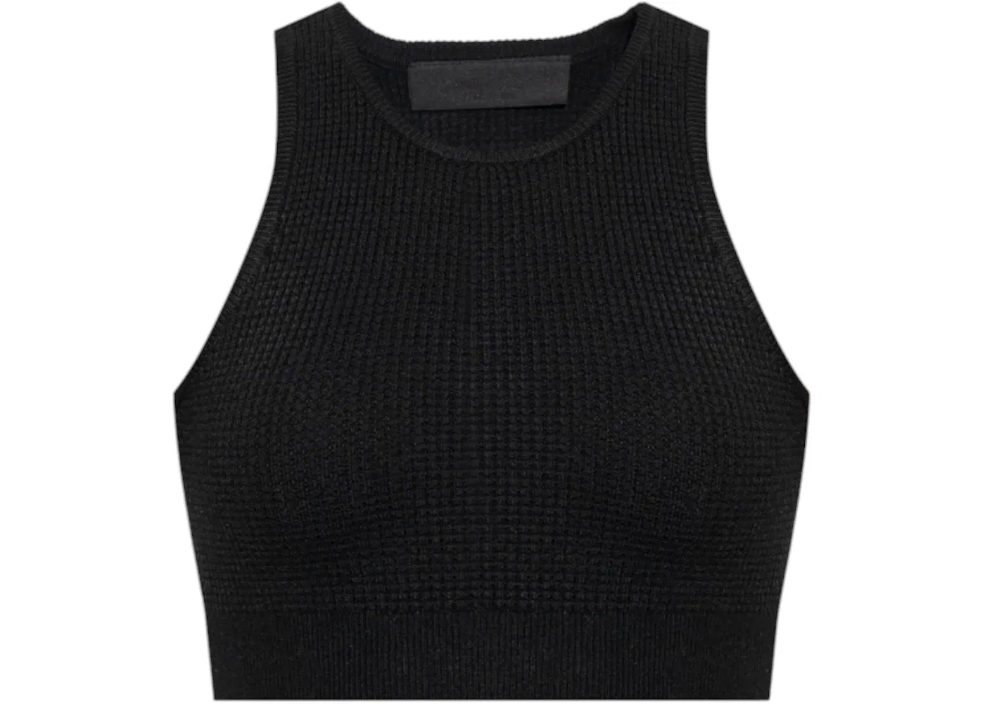 Женский топ-майка с вафельным переплетением Fear of God Essentials, Black