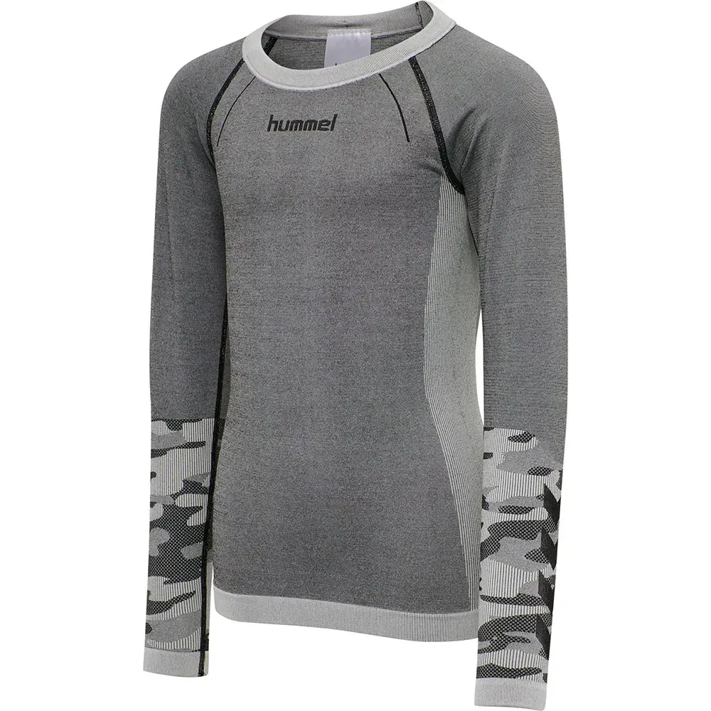 Футболка с длинным рукавом Max Seamless Hummel, серый — фото 3