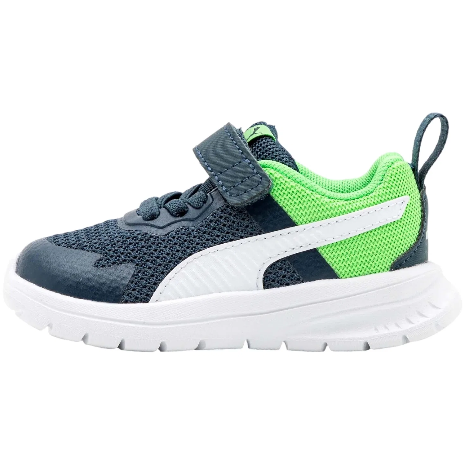 Детские кроссовки из сетки Puma Evolve Run Mesh, Цвет: Bunt Hellgrun Weiss