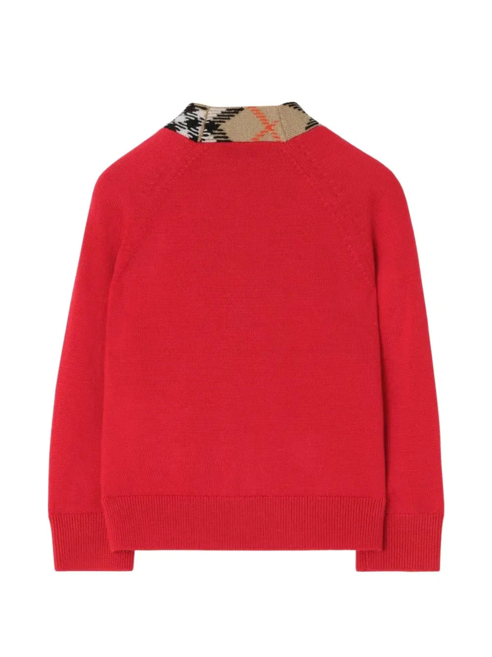 Кардиган с длинными рукавами BURBERRY KIDS, красный — фото 2