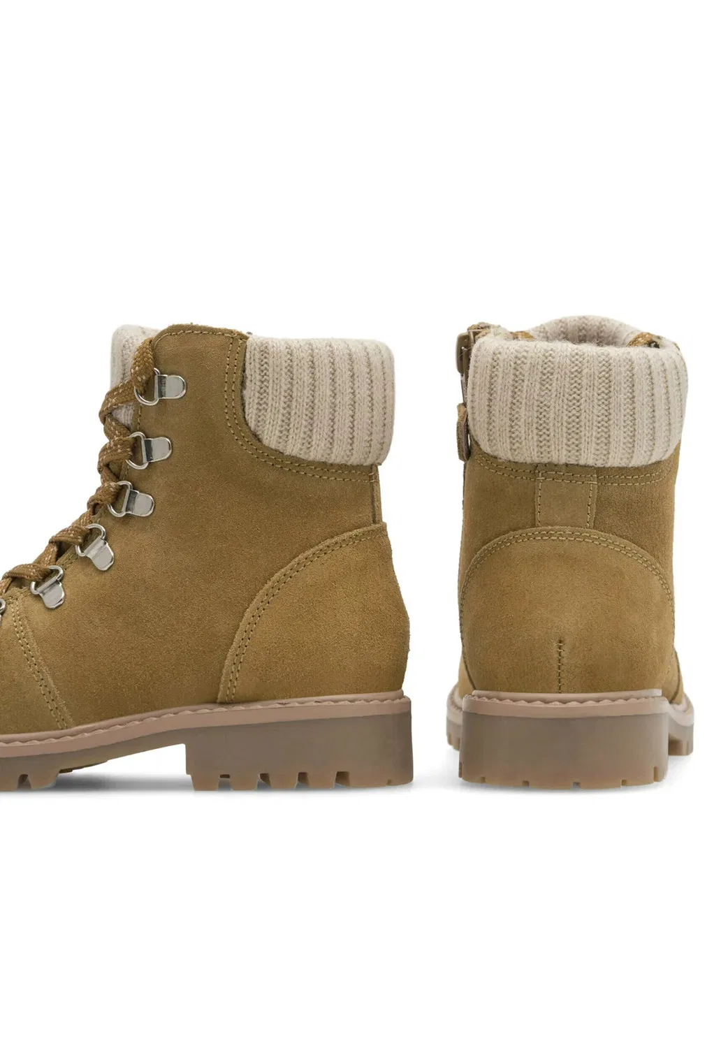 Походные ботинки для девочек aspen-ci12-aspen-18 - ботильоны на шнуровке Lasocki Kids, Khaki — фото 3