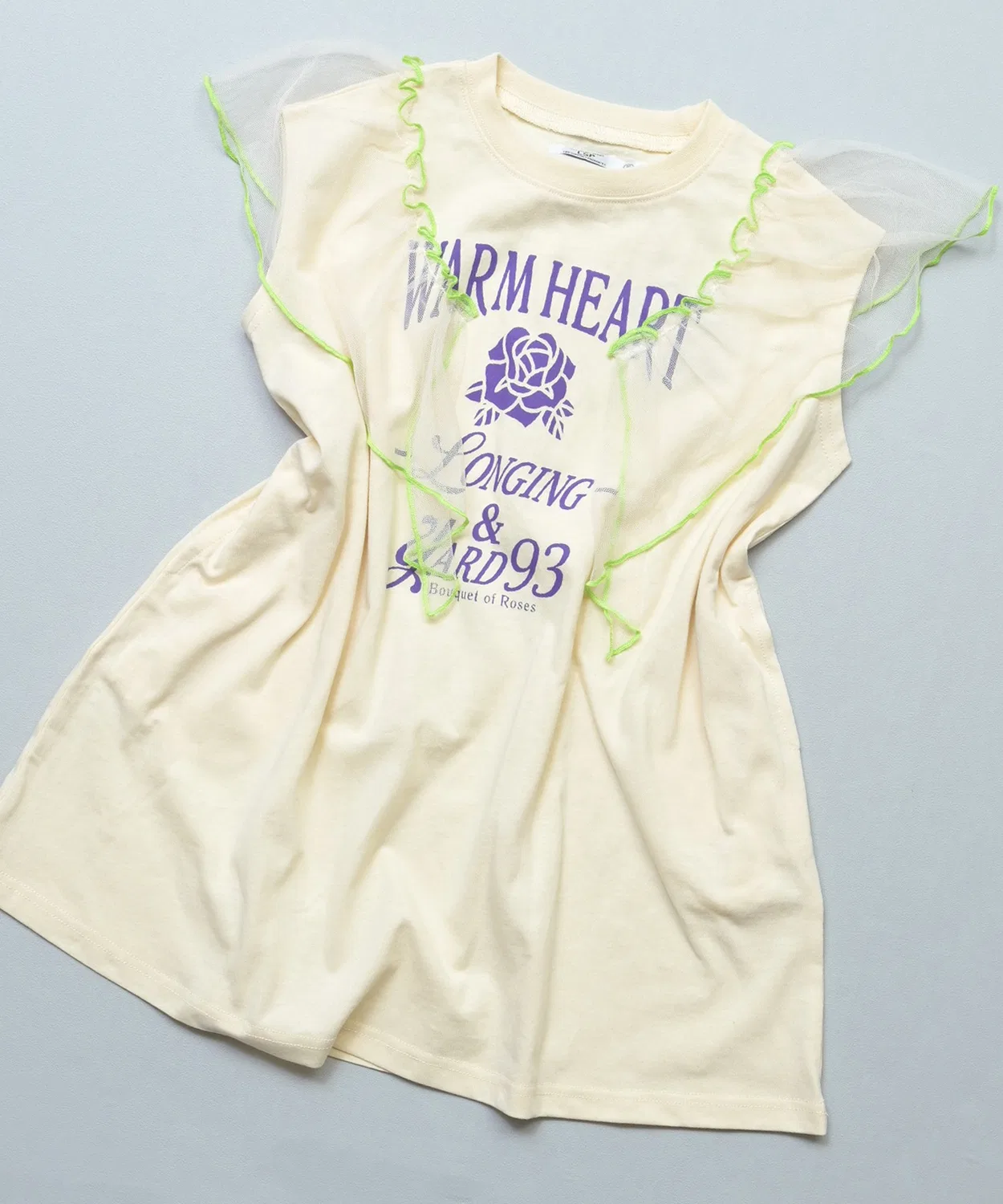 Детское платье-майка с рюшами Life Support Products, Off White