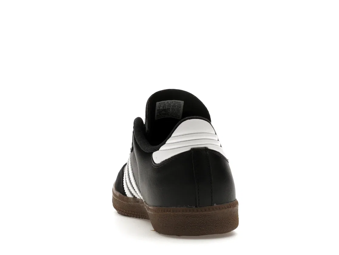 Детские кроссовки с замшевым носком Adidas Samba Classic, Black/White/Dark Gum — фото 4