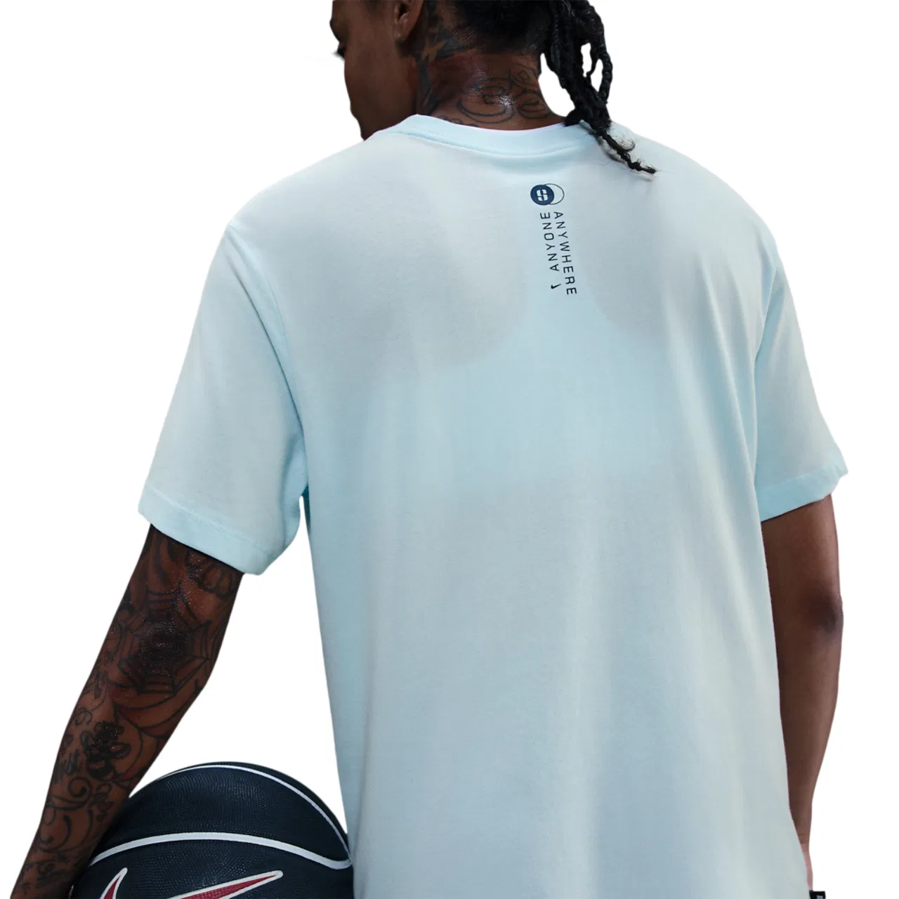 Футболка женская Dri-FIT Sabrina Nike, цвет Glacier Blue — фото 2