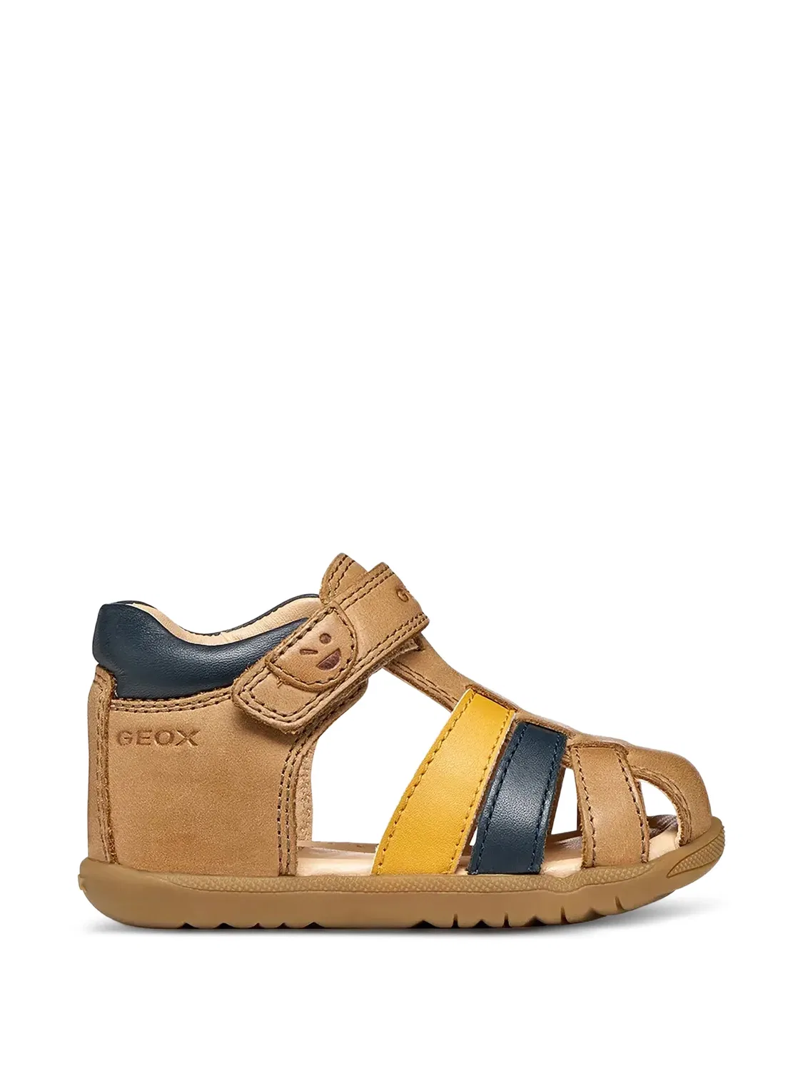 Сандалии Macchia на липучках Geox Kids, нейтральные цвета — фото 2