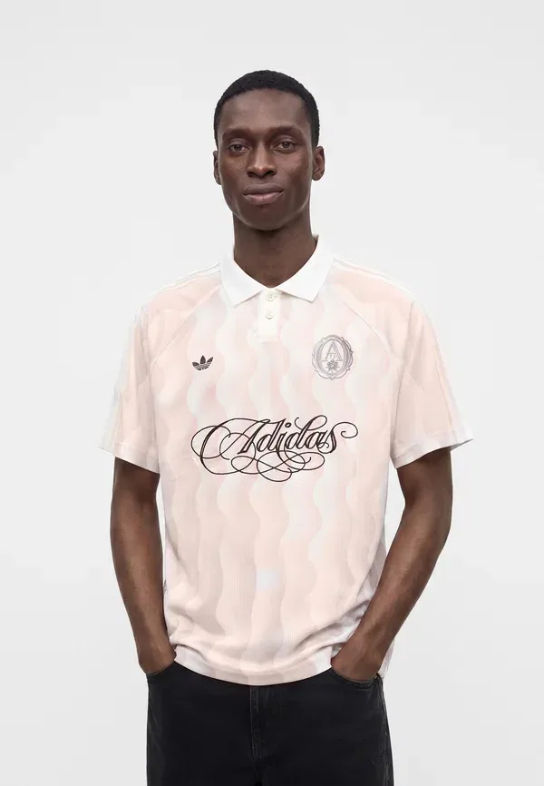 Футболка поло Adidas Originals, розовый — фото 3