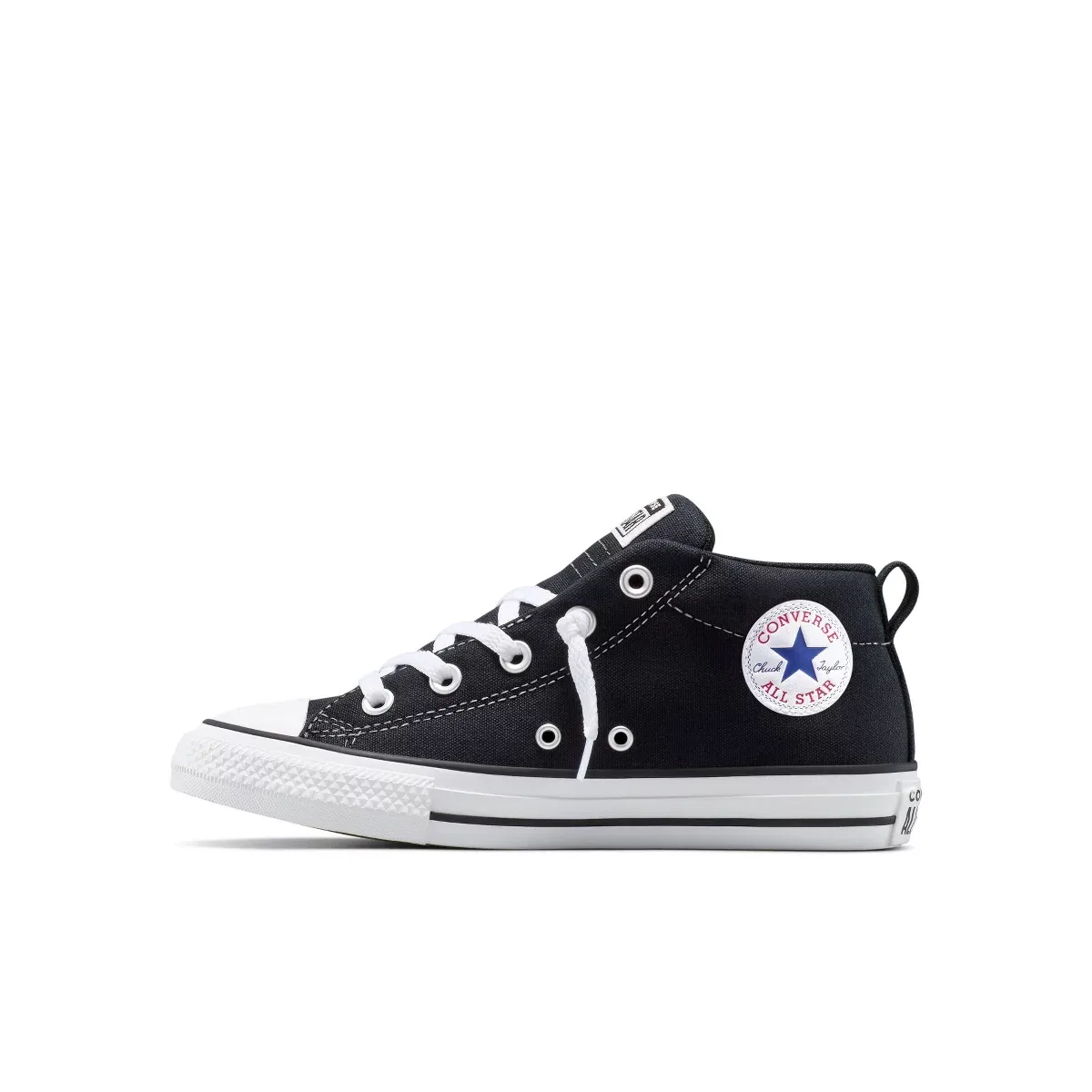 Детские кроссовки для девочек кеды с принтом Converse Kids Street Mid Top KIDS FOOTWEAR, Black