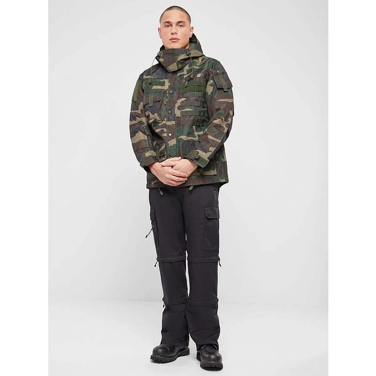 Мужская куртка для активного отдыха Performance Outdoor Jacket Brandit, Camouflagefarben Naturholzfarben Braun — фото 4