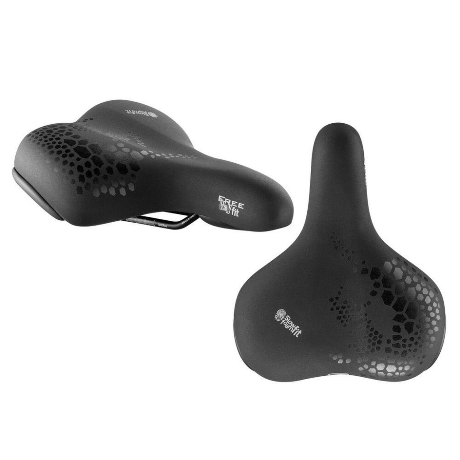 

Седло SELLE ROYAL "Freeway Fit" унисекс 257x210мм, около 550г, черный / черный / черный