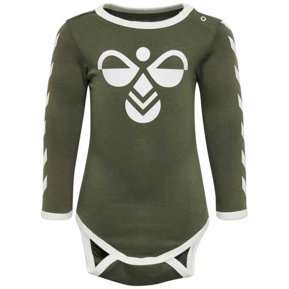 Боди с длинным рукавом Flipperstocking Hummel, зеленый