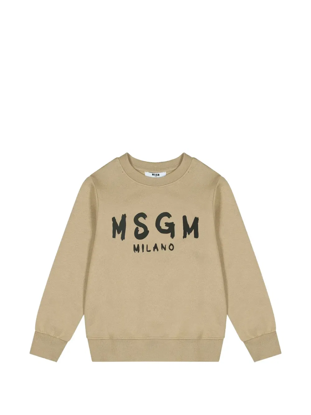 Толстовка с логотипом Msgm Kids, бежевый