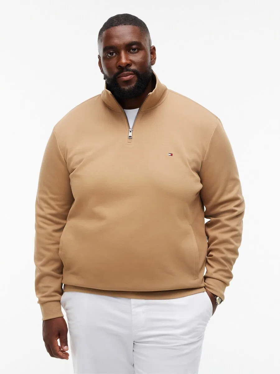 Толстовка TOMMY HILFIGER 'ESSENTIAL' коричневого цвета — фото 2