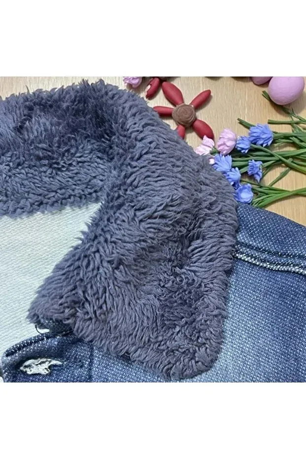 Детское пальто для девочек с длинным рукавом Love Maxx, Blue — фото 3