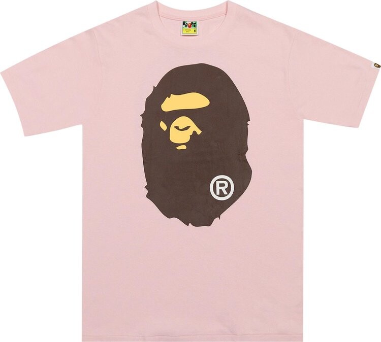 

Футболка BAPE Big Ape Head Tee 'Pink', розовый
