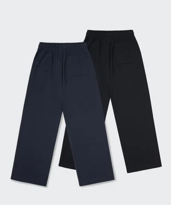 Тренировочные штаны 2-pack, Lounge Sweat Pants, Musinsa Standard Kids, черный/темно-синий — фото 2