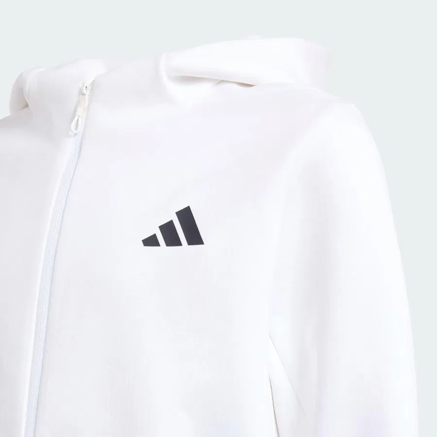 Спортивный свитшот с капюшоном Z.N.E. adidas, Белый — фото 3