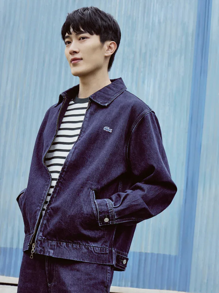 Джинсовая куртка JP Denim Zip Jacket LACOSTE, Navy