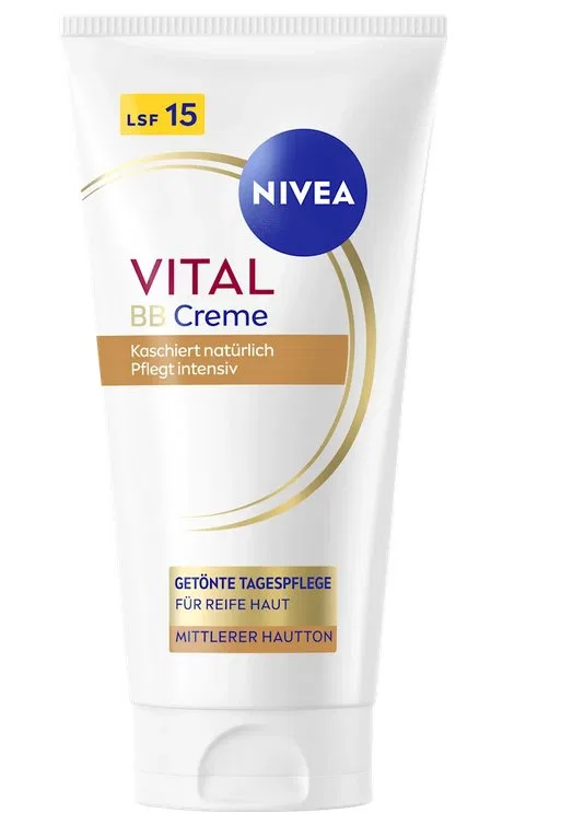 Тонирующий BB-крем для лица с SPF 15, 50 мл, Nivea Vital
