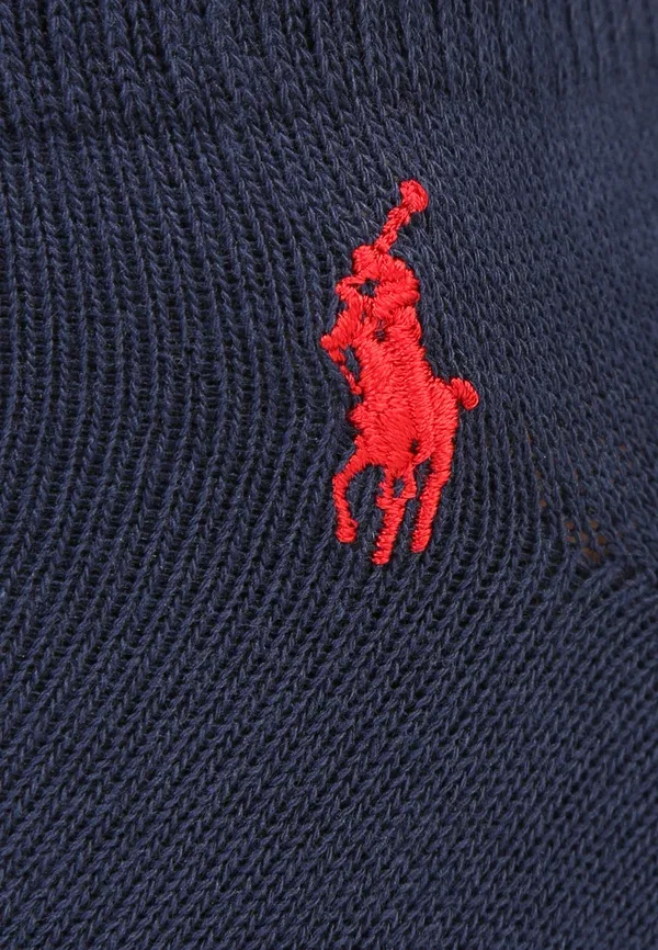 Носки 3 пары хлопковые Low cut 3 pack Polo Ralph Lauren, темно-синий — фото 2