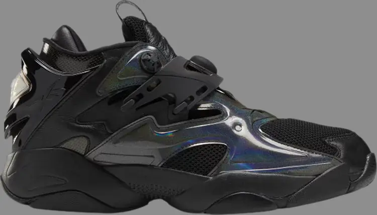 

Кроссовки juun j x pump court 'black metallic' Reebok, черный, Черный;серый, Кроссовки juun j x pump court 'black metallic' Reebok, черный