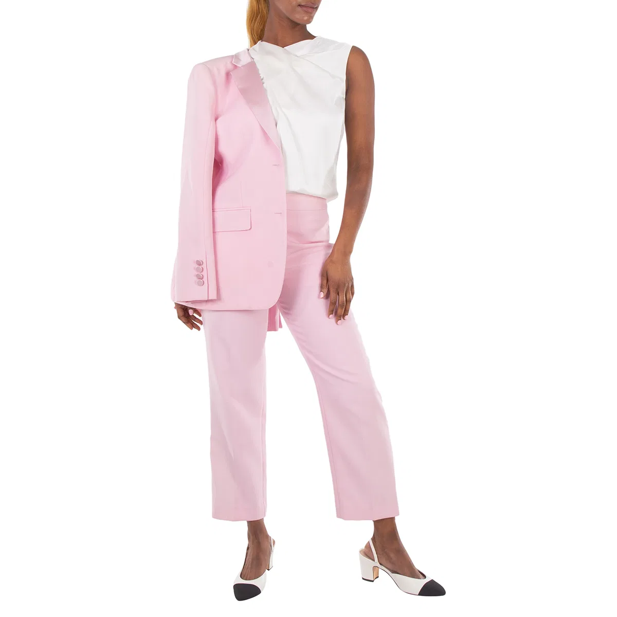 Брюки классические Emma Smart Trousers Burberry, Orchid Pink — фото 4