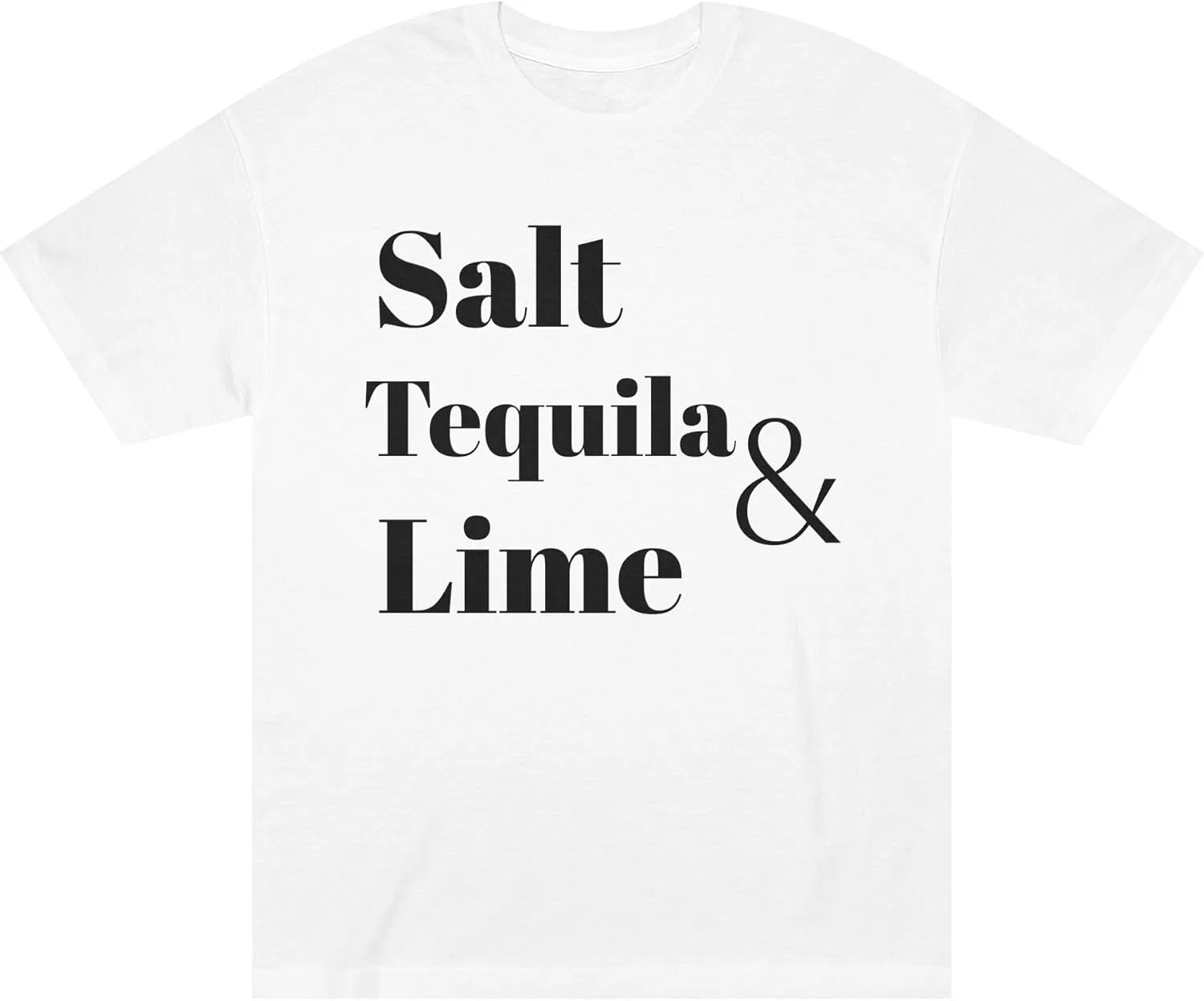 Женская футболка с принтом Salt Tequila Lime American Apparel 1301, White