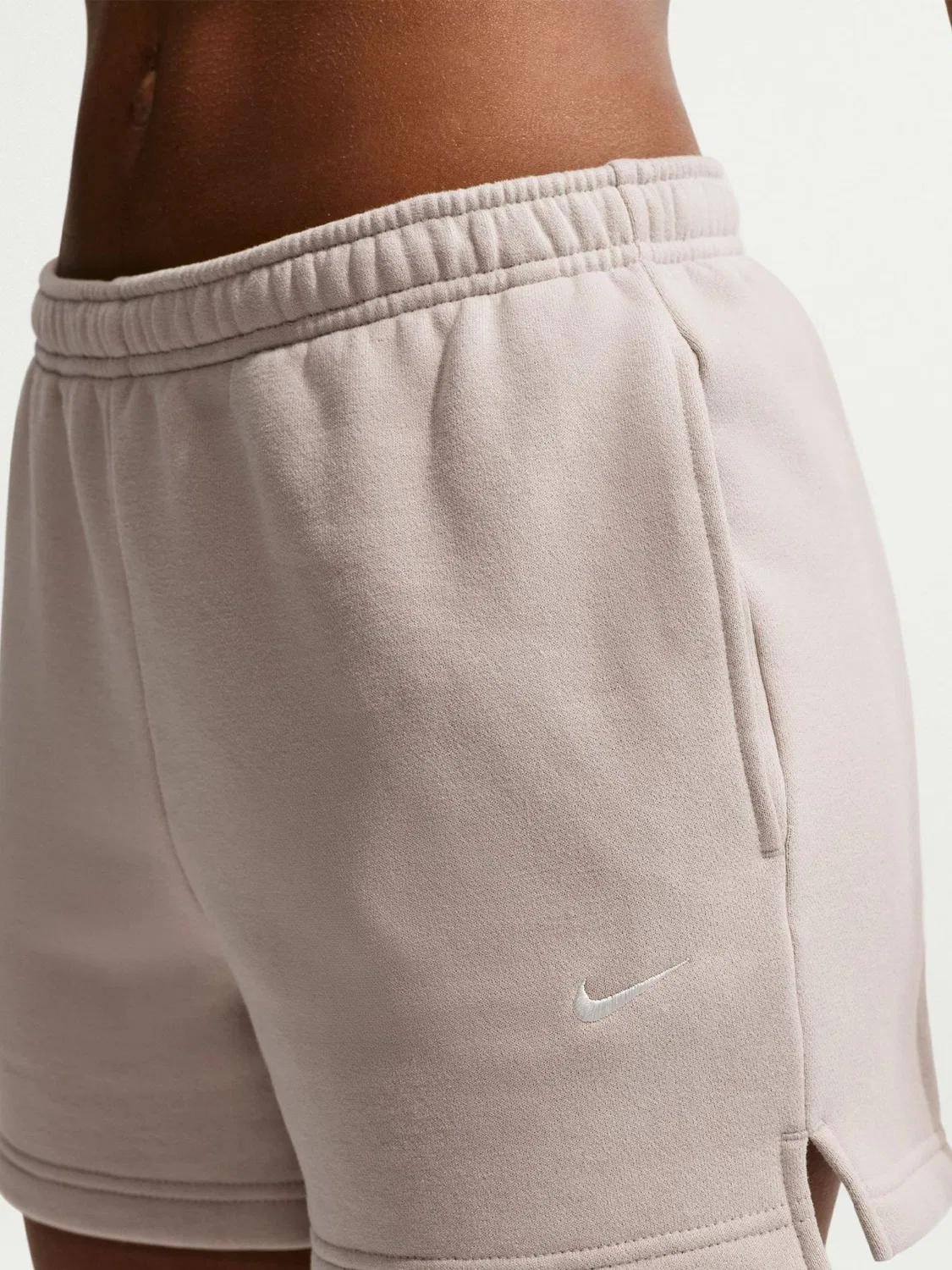 Шорты Nike Studio Fleece Mid Rise, Neutral