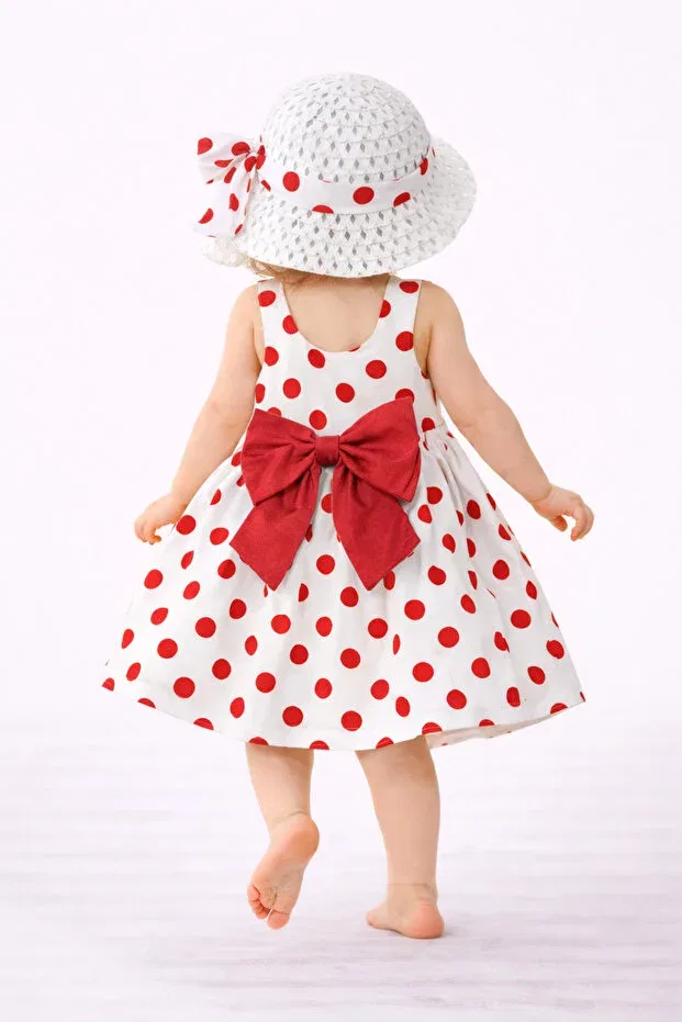 Детское платье для девочек с принтом Sweet Summer Baby Girl Chicsy Baby, Salmon — фото 2