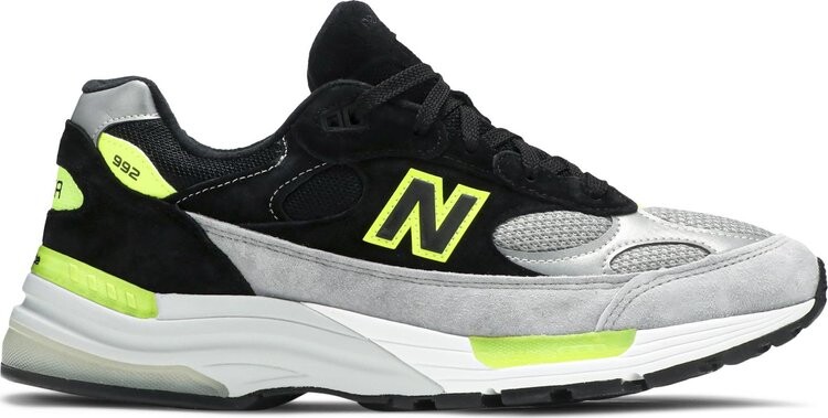 

Кроссовки New Balance 992 Made in USA 'Black Grey Volt', черный, Черный;серый, Кроссовки New Balance 992 Made in USA 'Black Grey Volt', черный