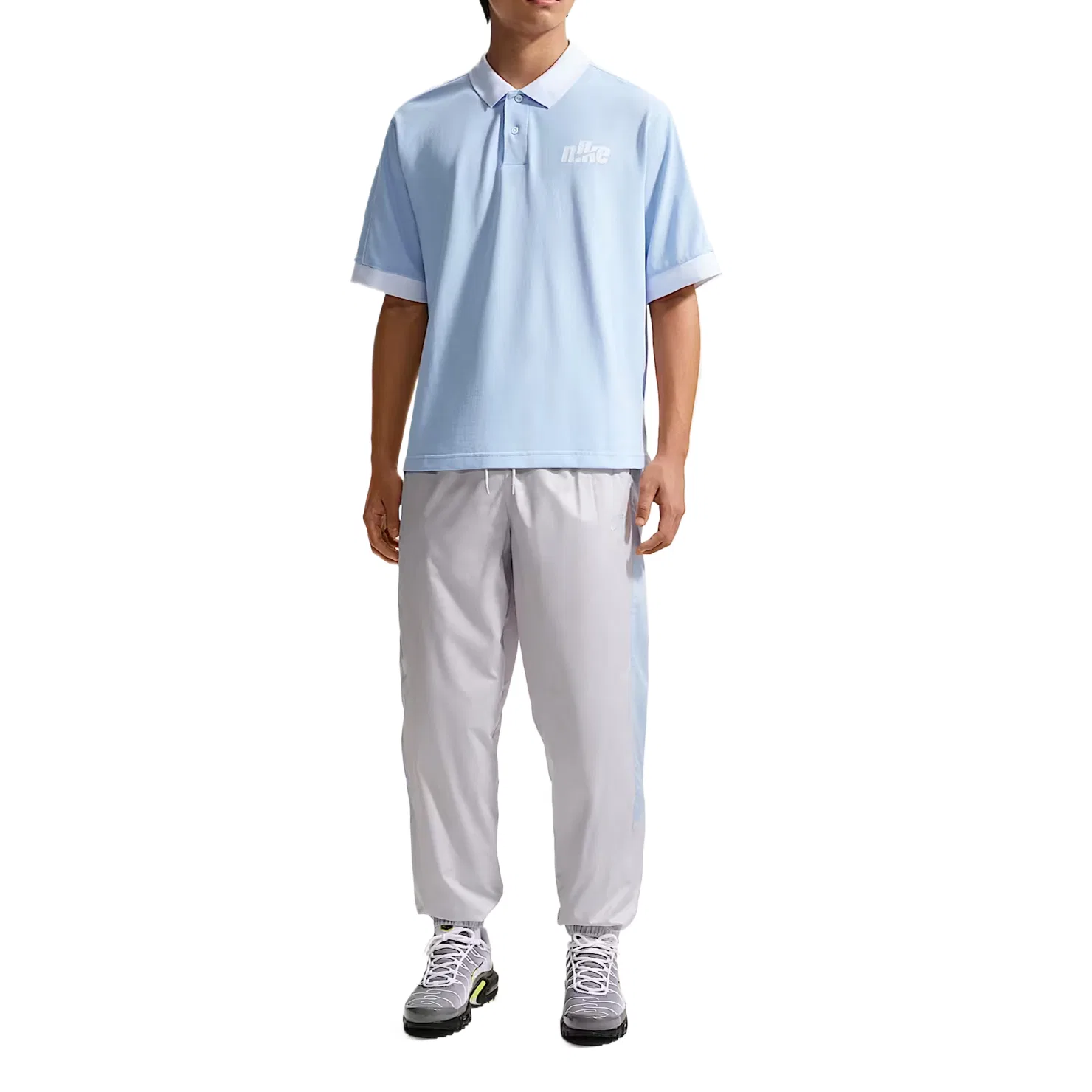 Поло Nike Sportswear Club сине-белое — фото 3