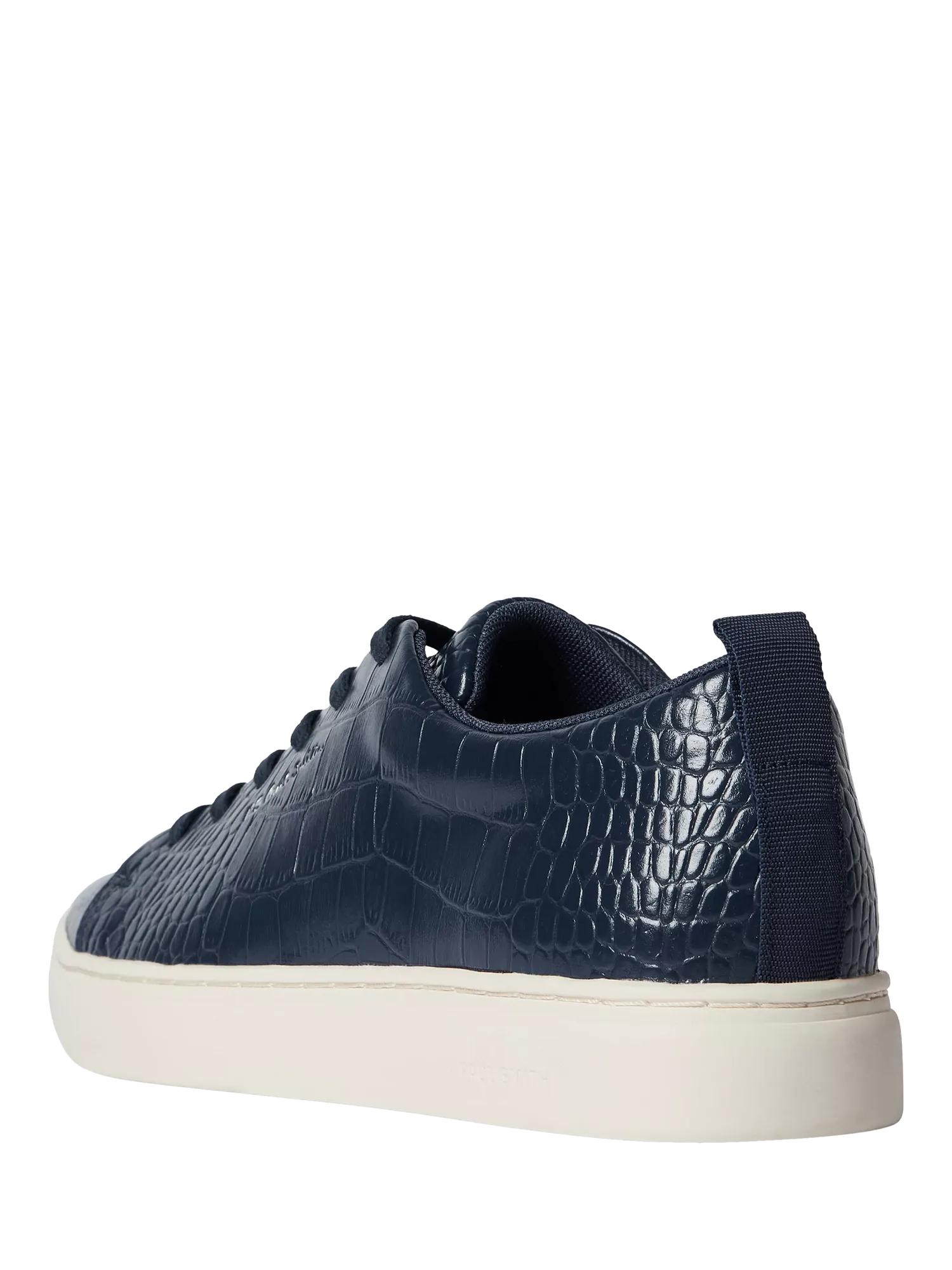 Кроссовки Lee из кожи с эффектом крокодиловой кожи, темно-синие Paul Smith — фото 4