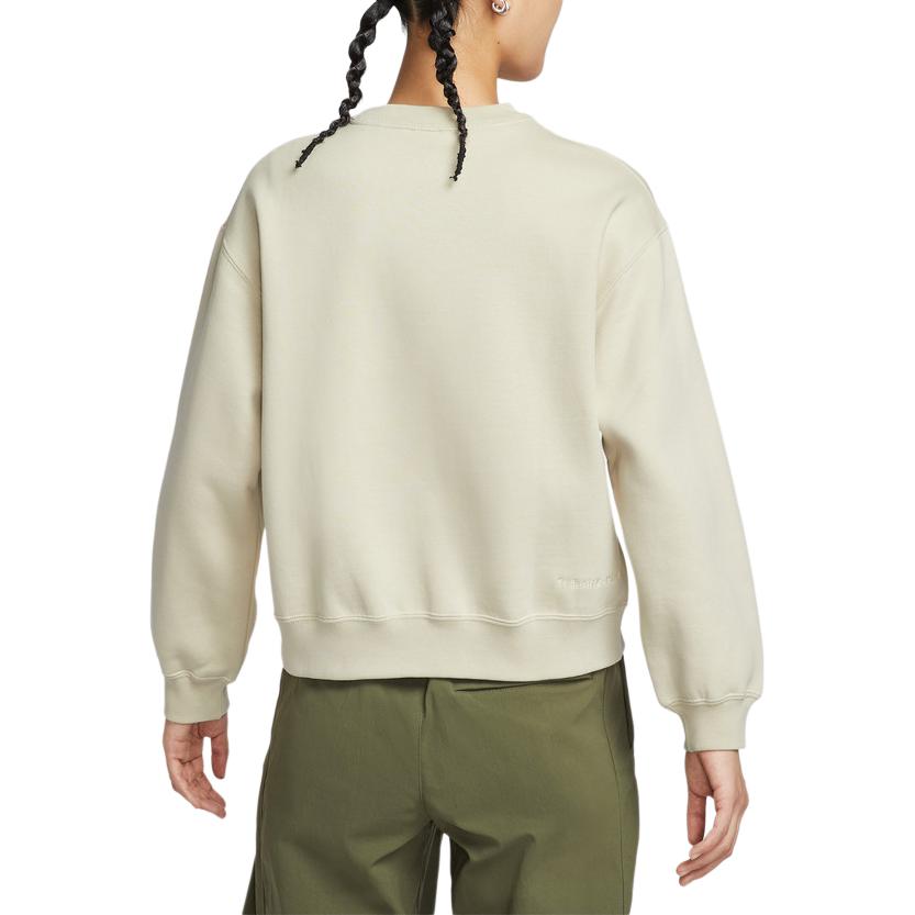 Женская толстовка Acg Acg 'Tuff Fleece' Therma FIT с круглым вырезом Nike, Ecru — фото 3