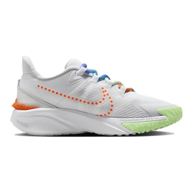 Star Runner 4 Next Nature SE GS 'White Vapor Green' Nike, белый/Photon серый/Dutch оранжевый/Vapor зеленый — фото 3