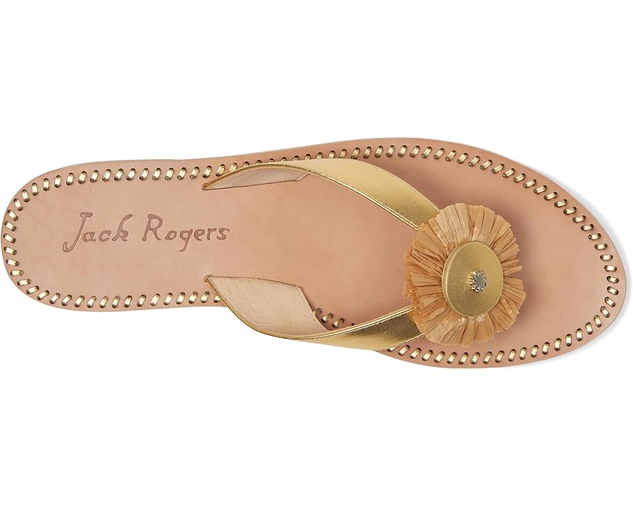 Сандалии Jack Rogers Cay Thong Sandal, цвет Gold/Natural — фото 2