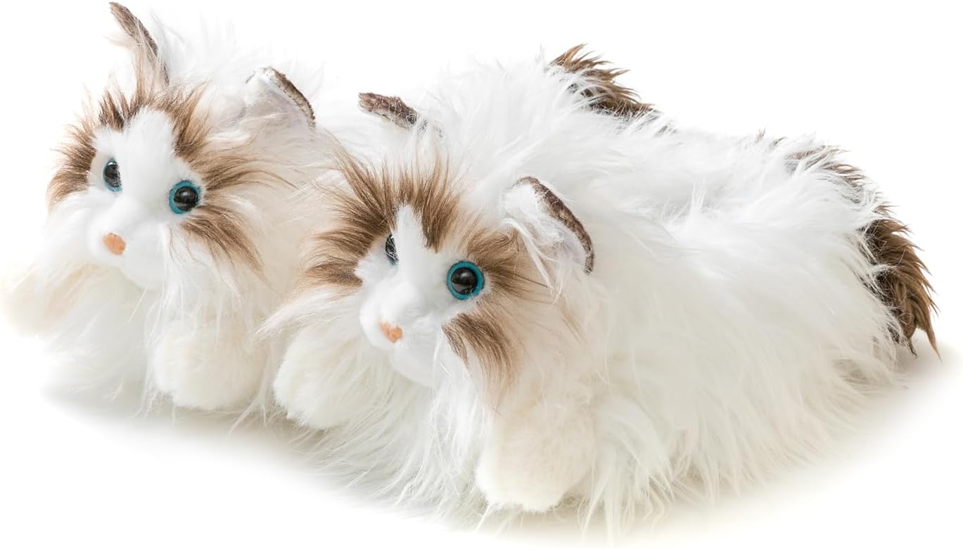 

Домашние пушистые зимние тапочки Onmygogo с животным принтом для женщин, мужчин и детей, искусственный мех, теплые домашние тапки, Ragdoll