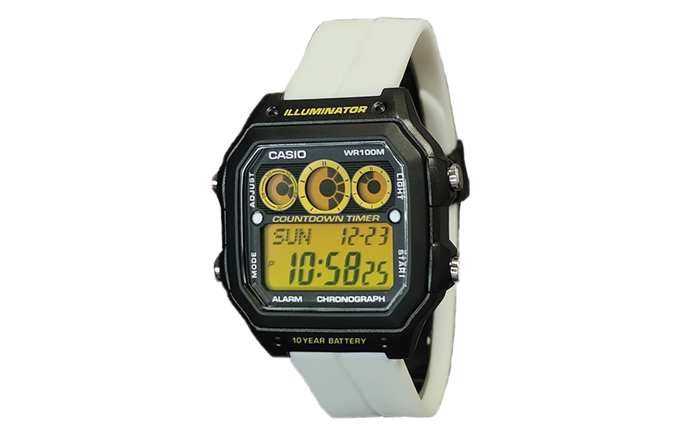 

CASIO Часы Retrofit Series Quartz Movement Silicone Strap Watch Men's Watch Black Dial