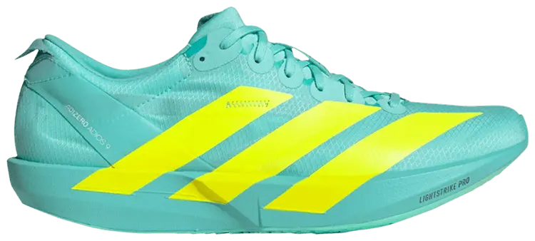 

Кроссовки adidas Adizero Adios 9 'Flash Aqua Lucid Lemon', бирюзовый
