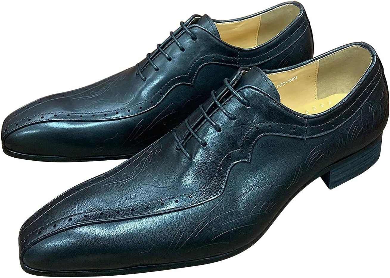 

Мужские туфли Santimon Oxfords из натуральной кожи, формальные деловые туфли, броги с крыльями, современные стильные дерби, модные туфли для торжеств, свадебные, для бизнеса и повседневной носки, удобные туфли для смокинга для мужчин, черный