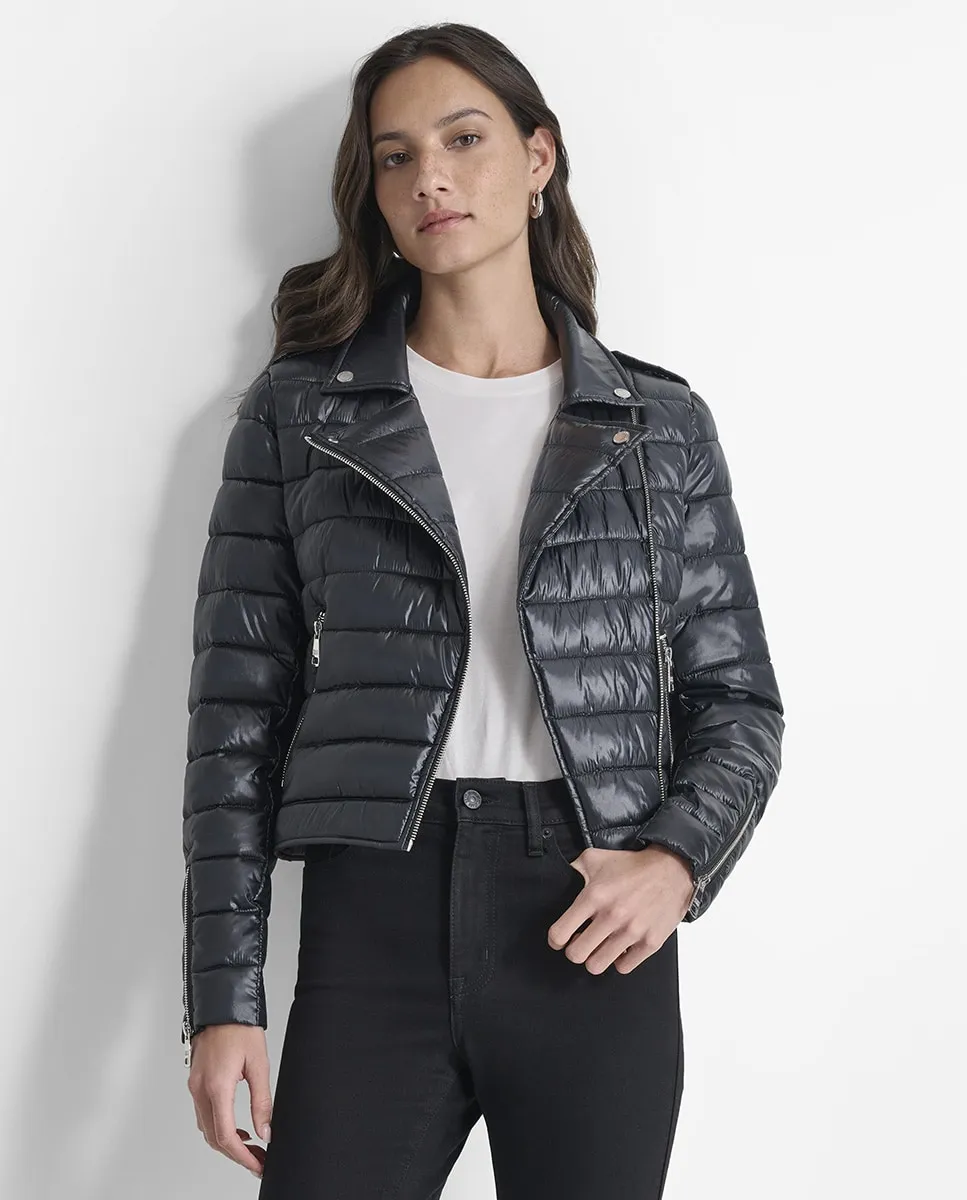 

Женская стеганая косуха Dkny Jeans, черный