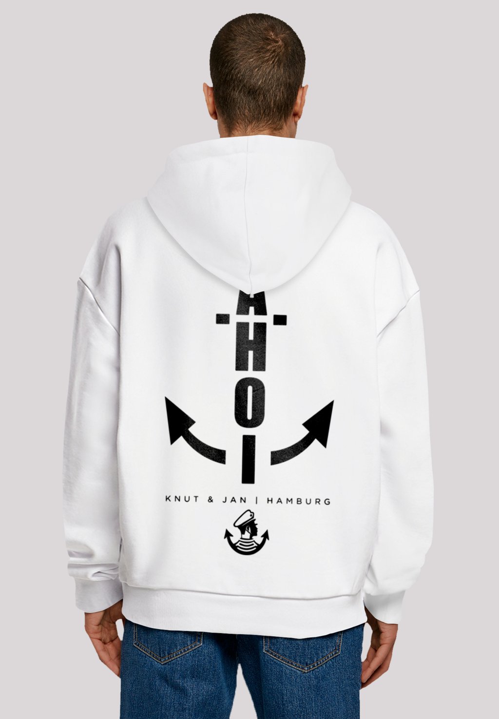 

Толстовка AHOI ANKER KNUT & JAN HAMBURG - Hoodie F4NT4STIC, белый