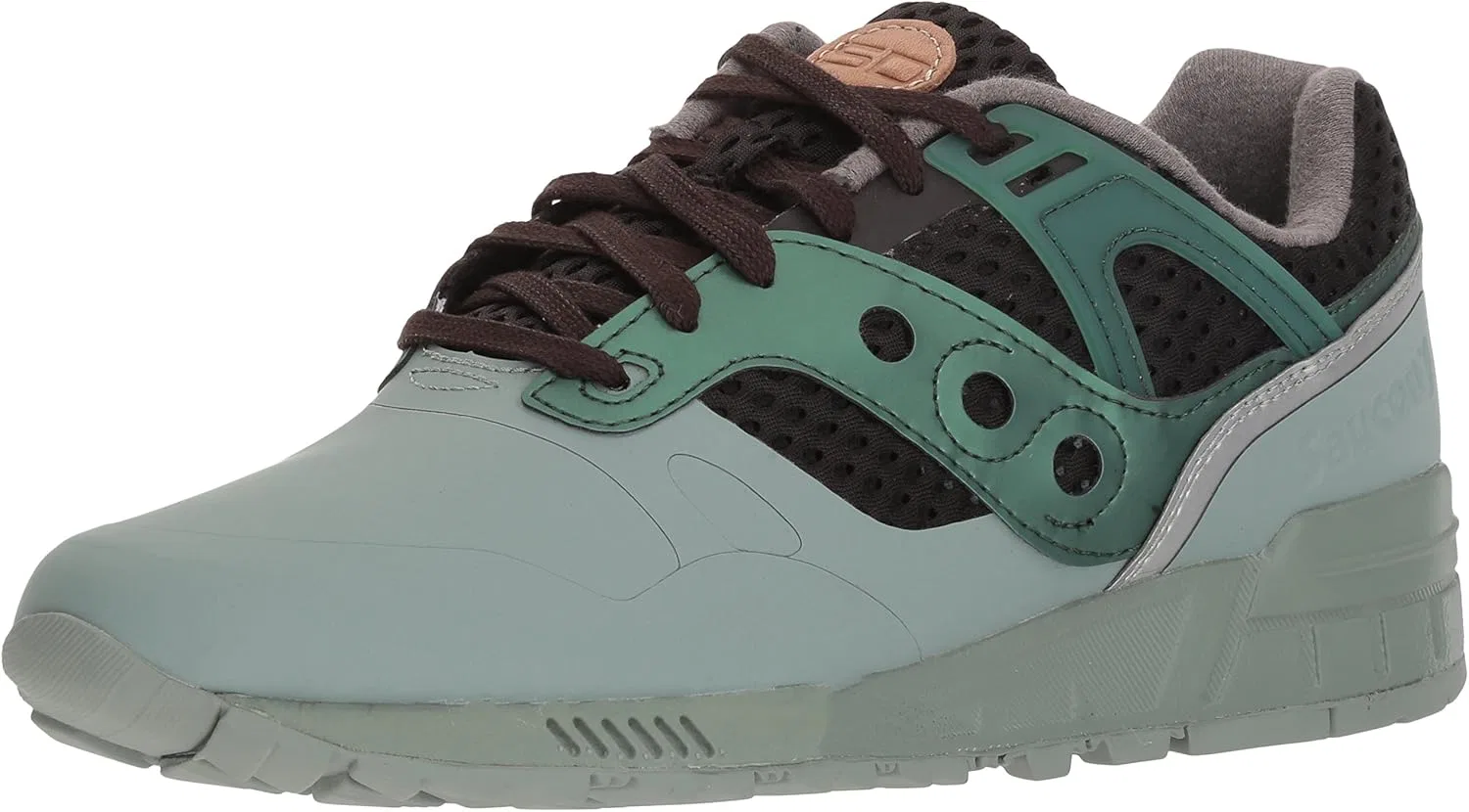 Кроссовки Saucony Sneaker Grid SD HT Grigia e Blu, зеленый/коричневый