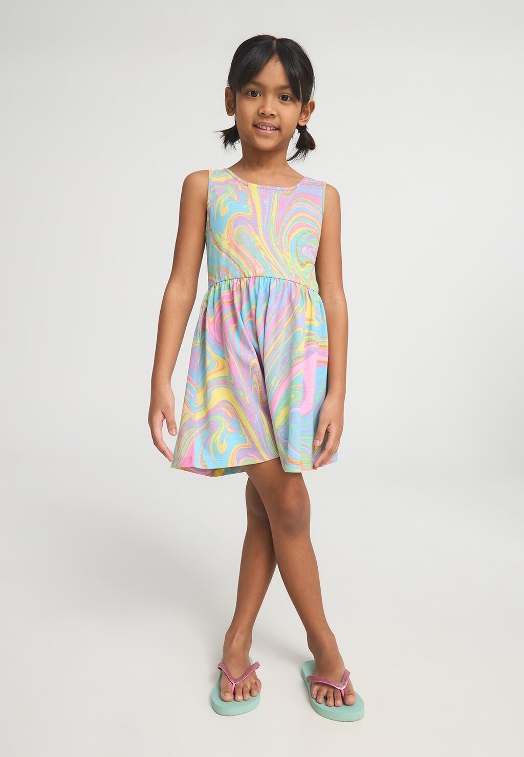 

Платье из джерси FANTASIA TIE DYE Terranova, пестрый розовый