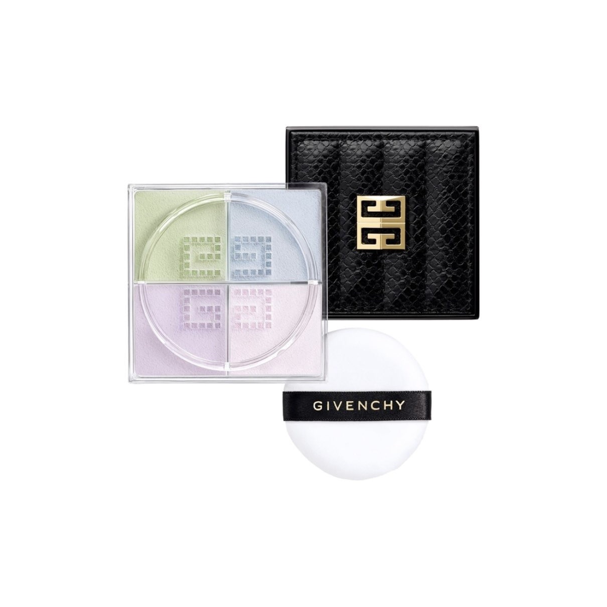

Givenchy 2025 Black Gold Python Print Limited четырехсекционная рассыпчатая пудра для матирования и фиксации макияжа 12g