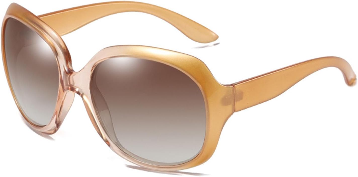 

Женские солнцезащитные очки большого размера с поляризацией, модной овальной оправой, защитой от УФ-излучения UV400 и бликов, идеально подходят для рыбалки и путешествий Aiulolam, D