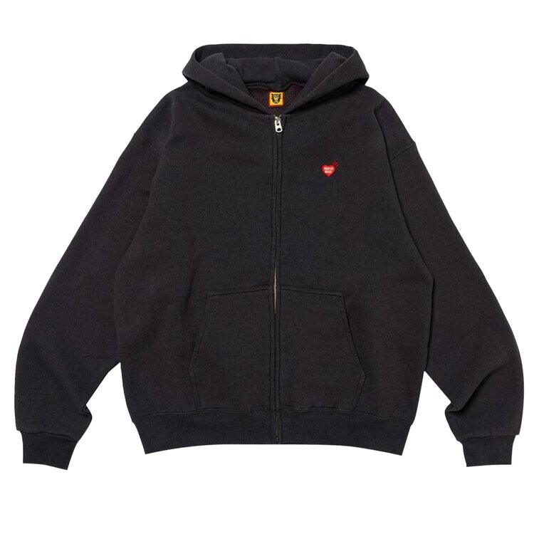 

Худи Human Made Zip-Up Hoodie, черный