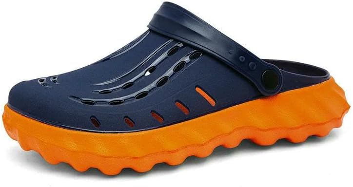 

Мужские тапочки-сабо из ЭВА, сандалии с легким надеванием, быстросохнущие, противоскользящие, пляжные, мягкие, с толстой подошвой Dmmwcx, оранжевый