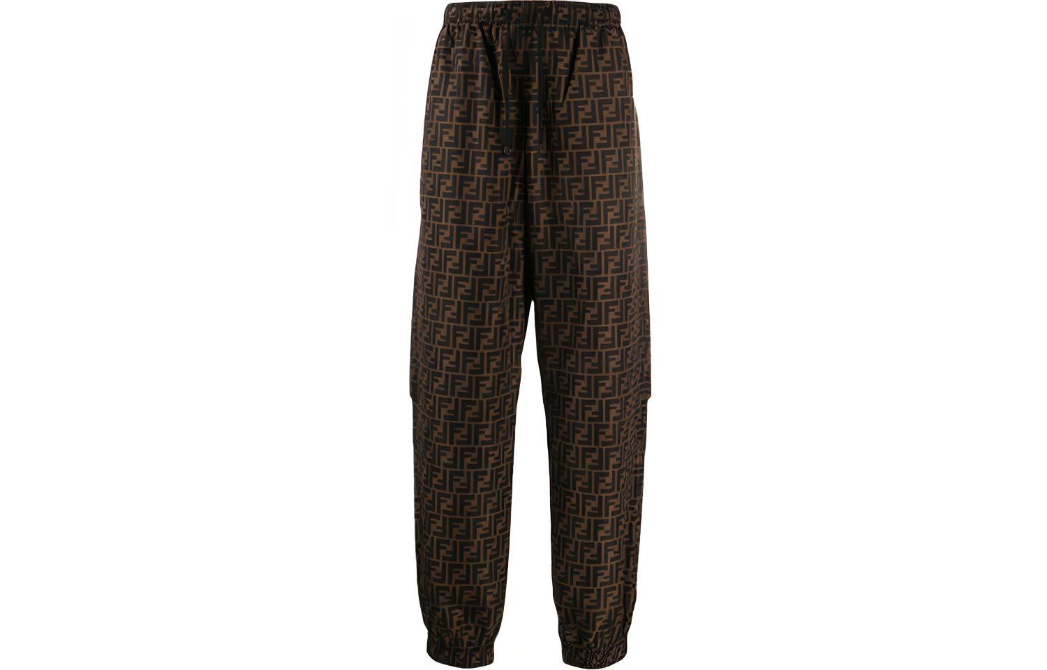

FENDI Повседневные брюки мужские коричневые