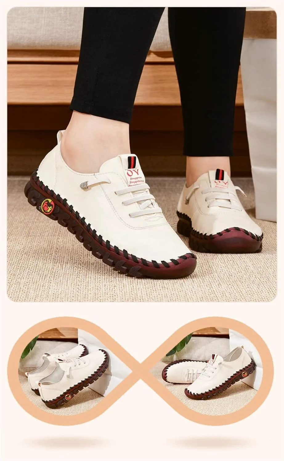 

Женские лоферы и слипоны DAGY, ортопедическая обувь Orthofit для женщин, кожаные туфли ручной работы, с круглым носком, противоскользящие, дышащие, обувь для мам, коричневый