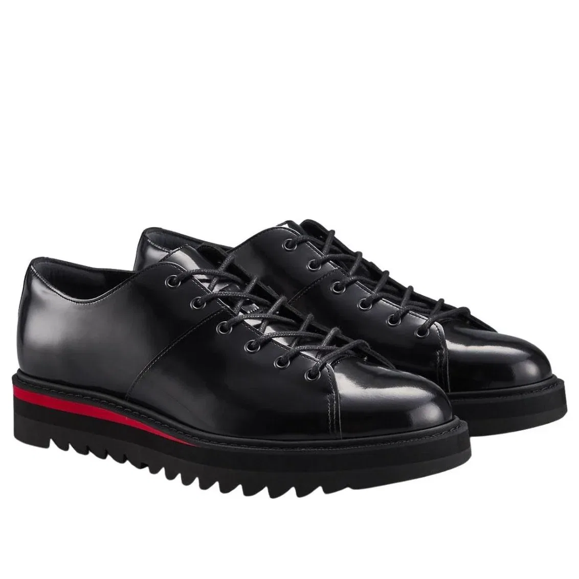 Кроссовки Onitsuka Tiger Lace-Up Lo 'Black Classic Red' 1181A394-003, черный — фото 2